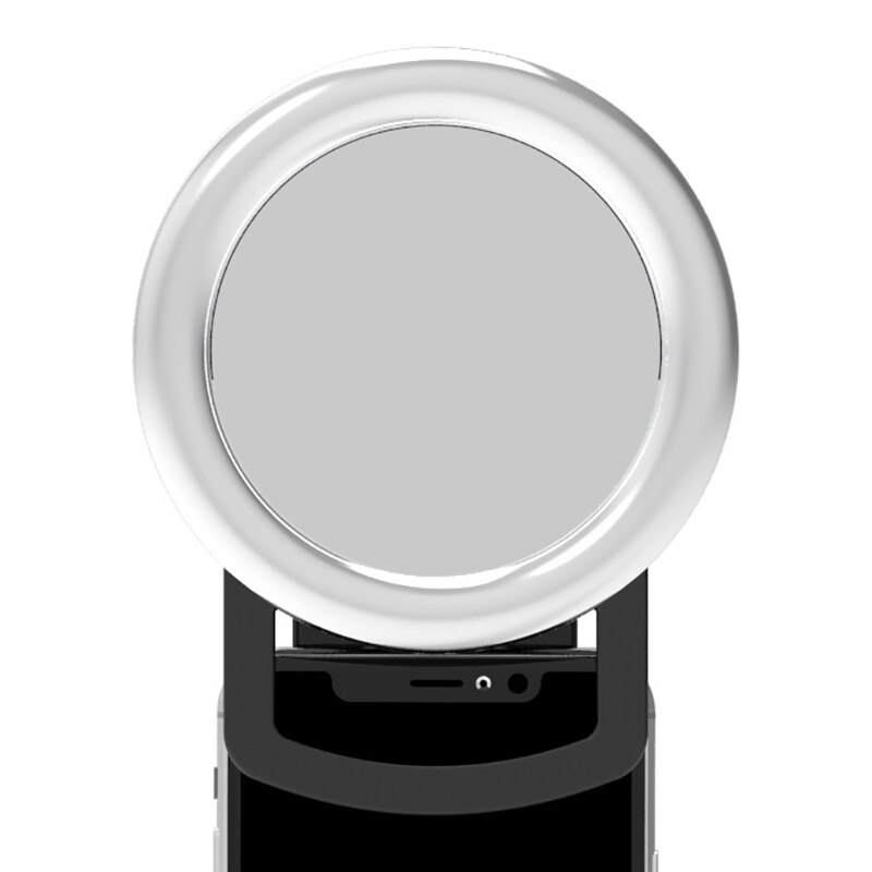 1Pc Draagbare Led Selfie Ring Licht Rgb Ring Lamp Usb Opladen Clip Ring Licht Licht Invullen Selfie Ring Licht telefoon Case Flash