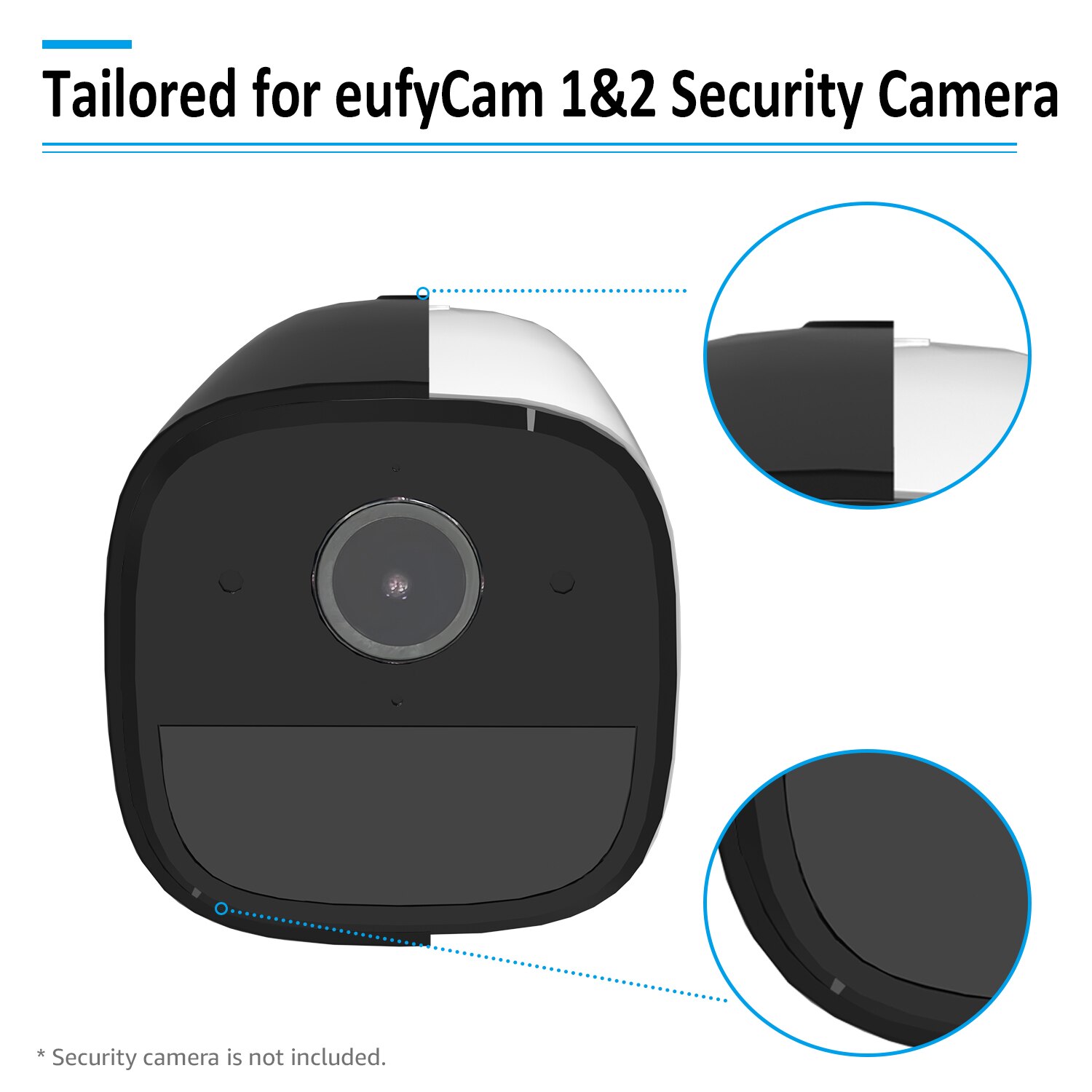 Housse de Protection en Silicone anti-rayures pour caméra, série eufyCam, accessoire de sécurité