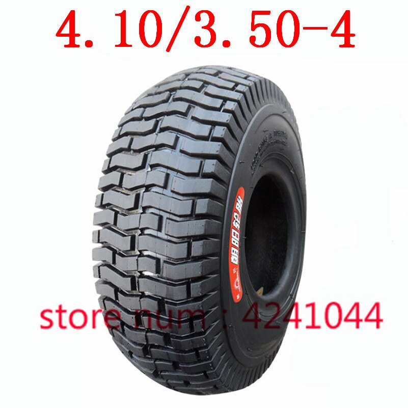 4.10/3.50-4 pneus 4.10-4 410/350-4 vélo électrique, voiture d'entrepôt, chariot, chambre à air de pneu de scooter électrique adapté à tous les modèles 3.50-4