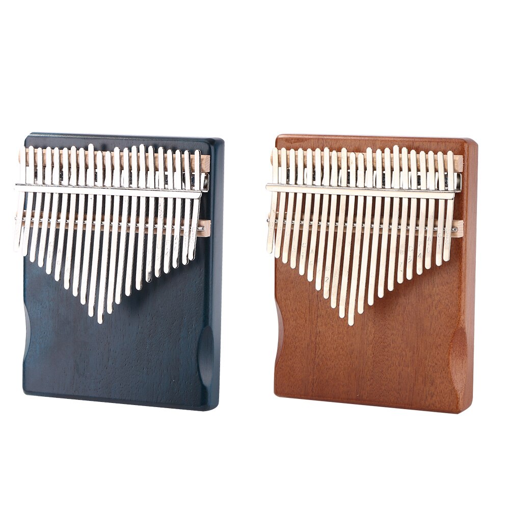 21 Keys Mahogany Wood Kalimba Thumb Finger Piano African Sanza Mbira with Tuning Tool Sheet Music Percussion Musical Instrument