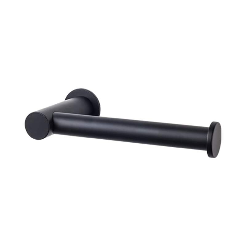 Smesiteli-soporte de papel negro Sus304, montaje en pared de acero inoxidable, para baño, portarrollos de papel higiénico de: Default Title