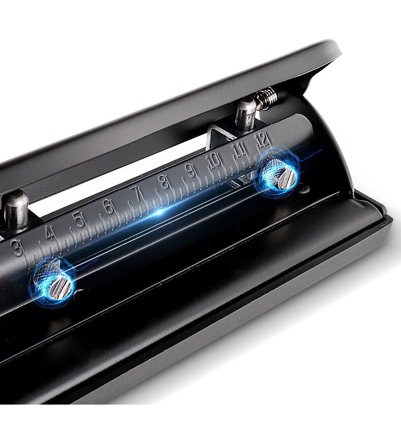 999d 4-hole Adjustable Desktop Punching Machine Can Hold 10 (80g) Paper Diary Storage Box Paper Office Supplies Manual Puncher