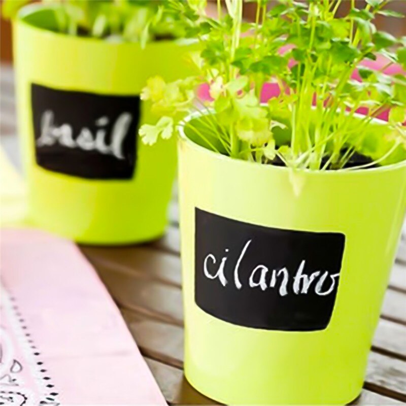 8pcs/sheet Kitchen Stickers Multi-shape Kitchen Labels Chalkboard Blackboard Stickers Party Wedding Decals Self-Adhesive Sticker