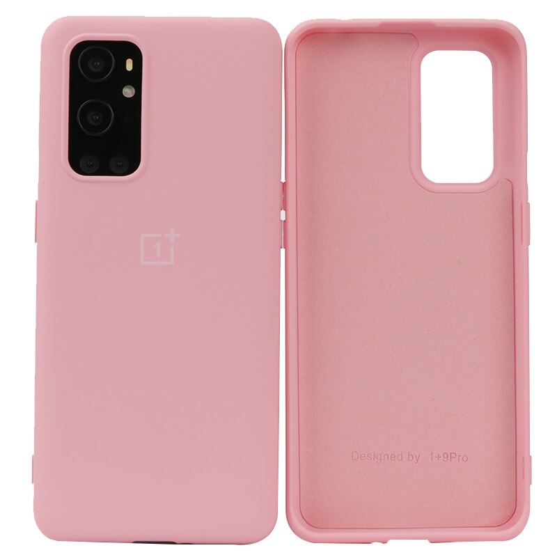 Oneplus 9 9pro flüssigkeit silikon fall für oneplus 9pro original schlank weiche rückseitige abdeckung one plus 9 9 pro silikon fall: For Oneplus 9 pro / Pink