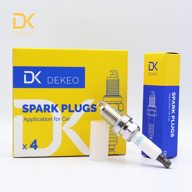 DEKEO For BMW 550i 650i 750i X5 3.0i X5 xDrive30i 35d 48i Spark Plug Iridium IZFR6H11 7526799 FR7KPP33+ VK20 4PCS