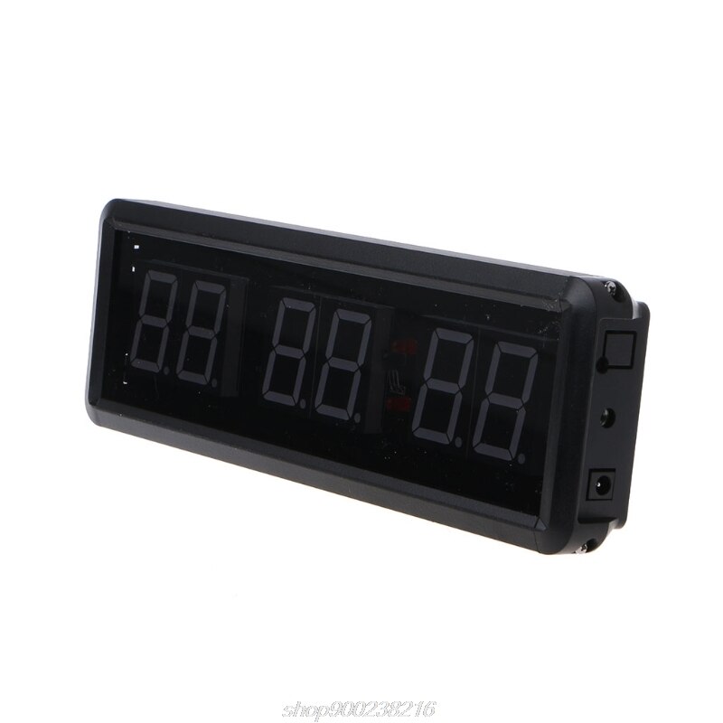 1.5 Inch 6-digit Gym Timer Stopwatch with Remote for Gym Fitness Training Ideal Interval Timer Clock Red Green A22 21