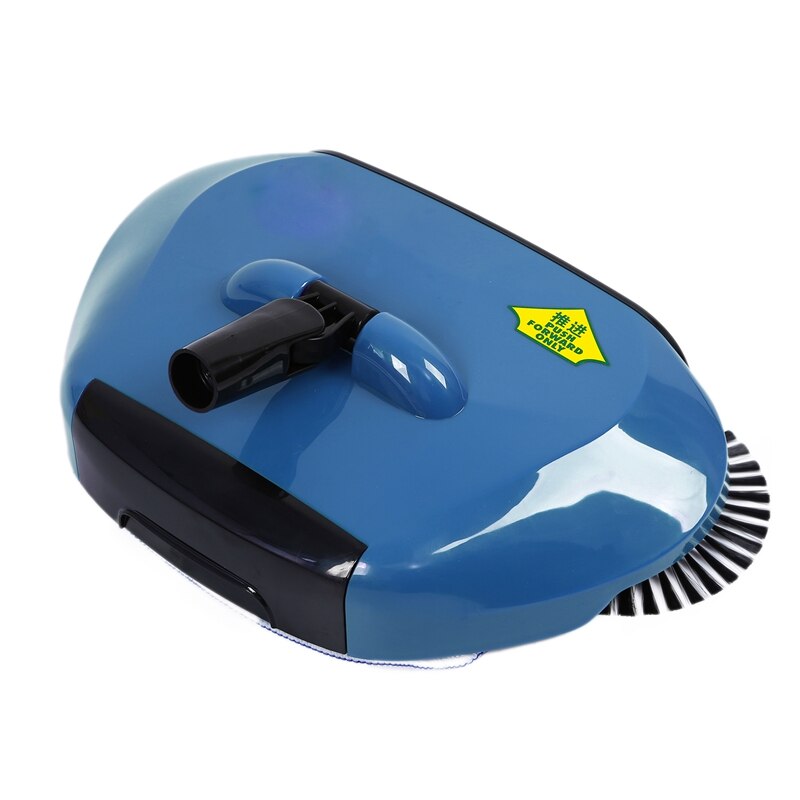 Roestvrijstalen ing machine duwtype hand duw bezem stoffer en blik handvat huishoudelijke schoonmaakpakket hand duw dweil blauw
