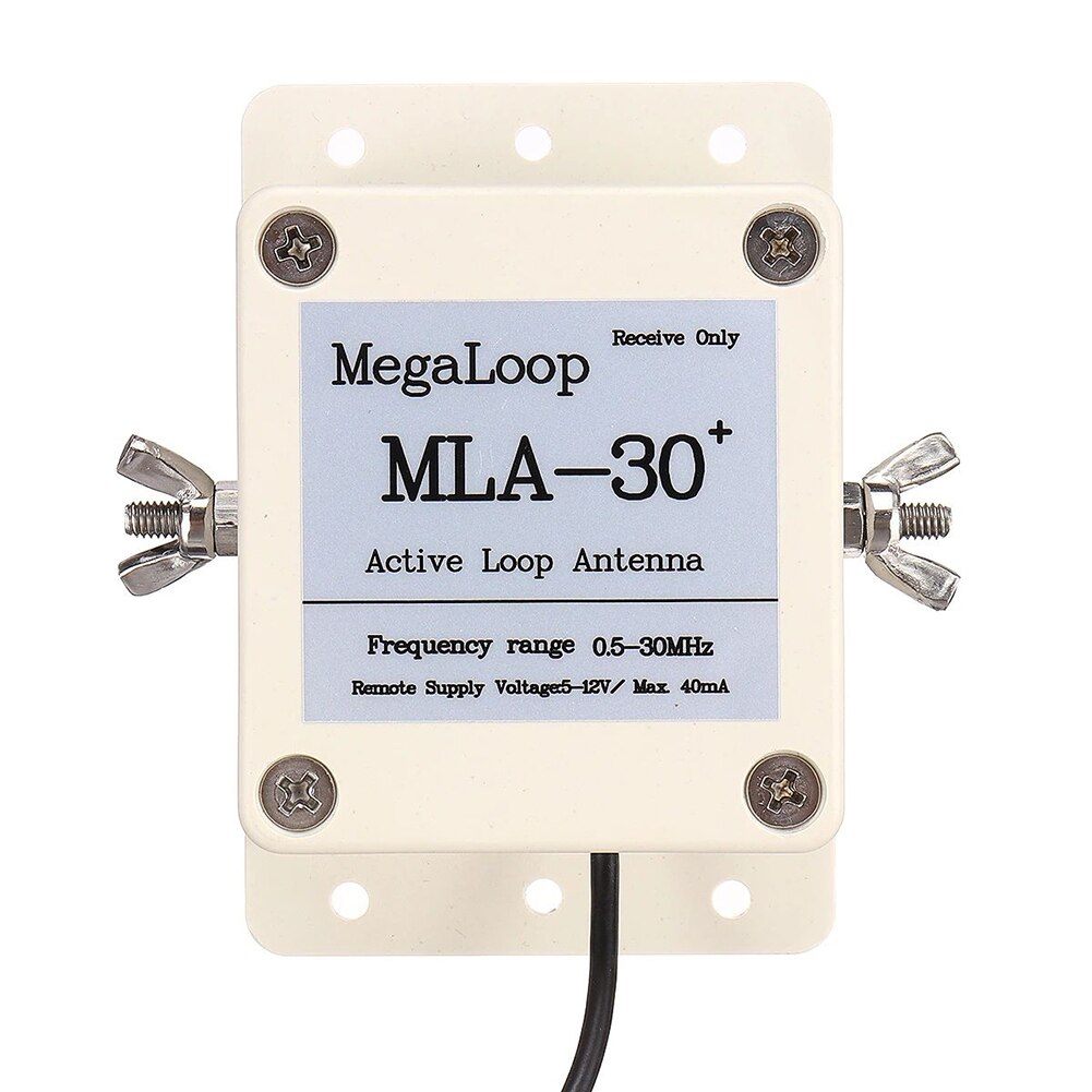 MLA-30 Plus 500Khz-300Mhz Ring Actieve Ontvangen Antenne Sdr Loop Antenne Medium Korte Golf Radio Korte Golf antenne Low Noise Kit