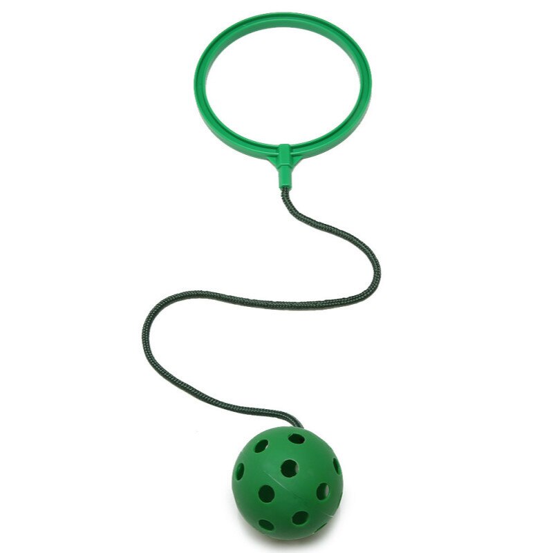 1 pièces enfants coloré sauter balle corde à sauter balle pied saut sport balançoire balle jouets aire de jeux Kit d'exercice en plein air amusant jouet