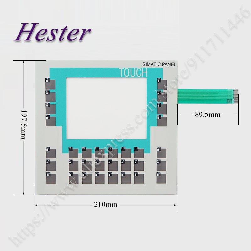 6AV6 642-0DA01-1AX1 OP177B Membrane Keypad Switch Keyboard for 6AV6642-0DA01-1AX1 OP177B Membrane Keypad