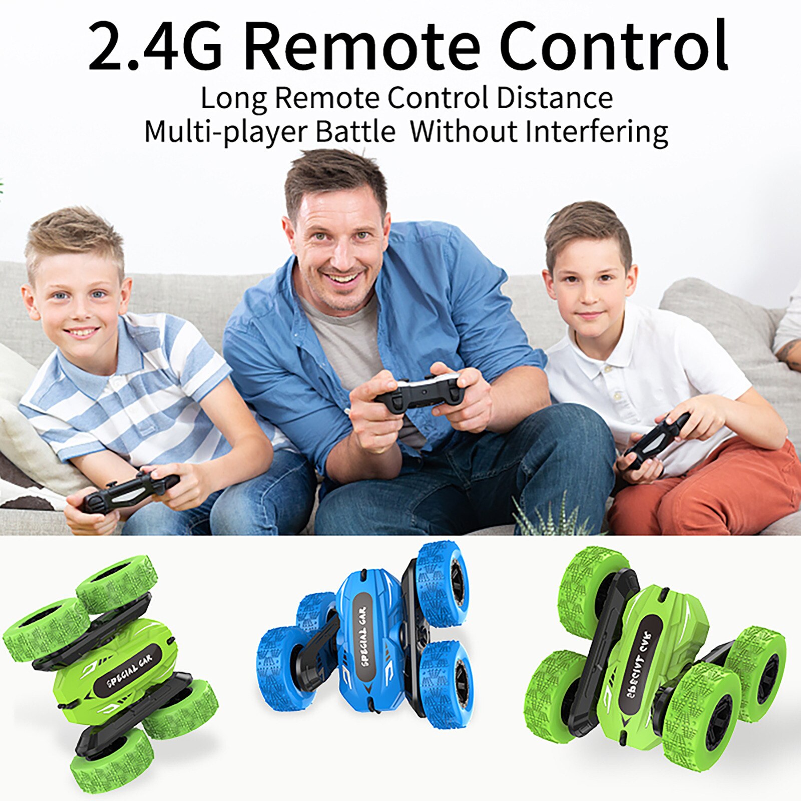 NEUE JJRC Q95 Fernbedienung Kunststück-Auto Doppel-seitige entsorgen Lkw Mit Licht 2,4G Ladung Zwei-in-eine DIY Verfolgt rc autos