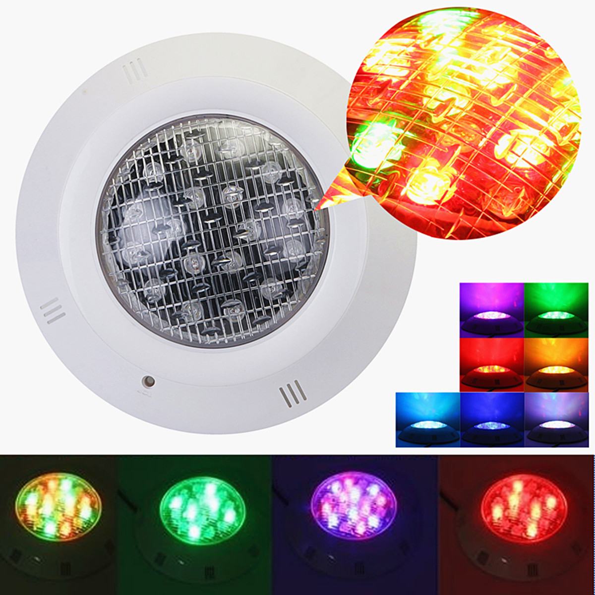 18W 12V RGB LED lumière de piscine étanche extérieure RGB lumière sous-marine étang fontaine Led Piscina Luz projecteur