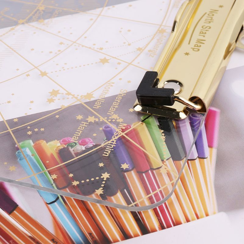 A4 gwiaździsty niebo przezroczysty schowek notatki teczki na dokumenty posiadacze dokumentów szkolne materiały biurowe