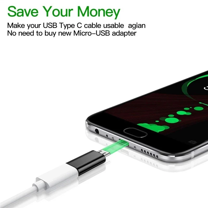Złącze USB typu C żeńskie na Micro USB męskie Adapter ładowarki Micro USB typu C do konwertera telefonu Xiaomi Redmi Huawei