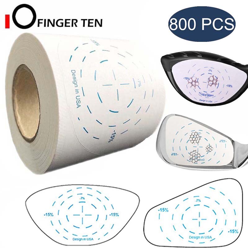 Rollo de hierro y madera para Golf, cinta de impacto para Conductor, pegatinas estándar de gran tamaño, accesorios de golfista, , 800 Uds.