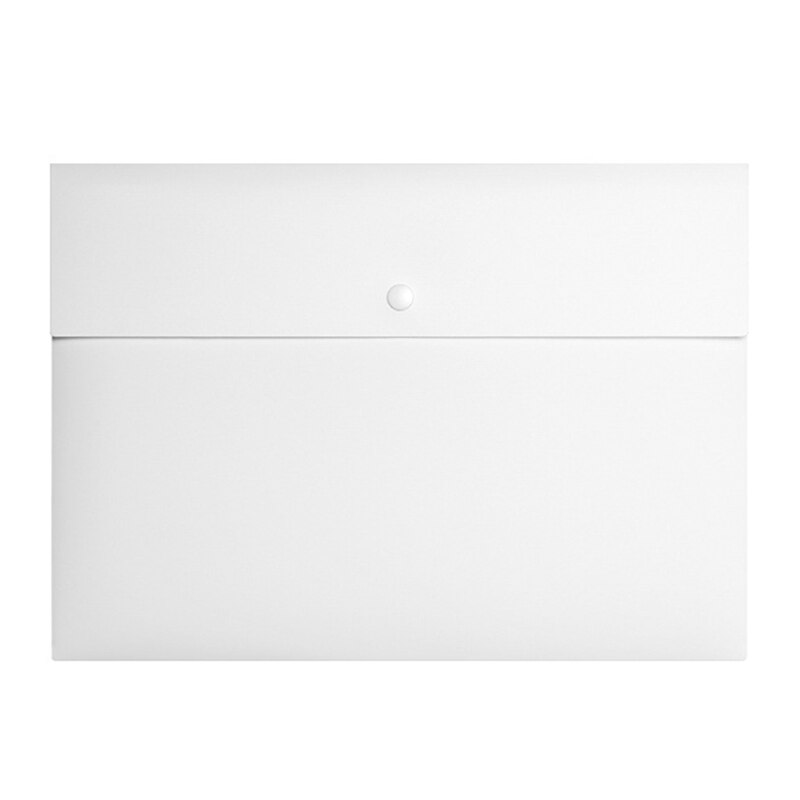 A4 Size Envelop Map Pp Plastic Opslag Pouch Houder Papieren Document Bestandsmap Organisator Zak Met Drukknoop Sluiting: WT
