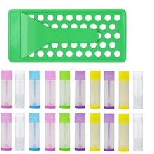 Lippenbalsem Crafting Kit 1Pcs Lippenbalsem Vullen Lade Spatel &amp; 50 Stuks 5G Lege Lippenbalsem Buizen gebruikt Voor Diy Maken Natuurlijke Lippenbalsem