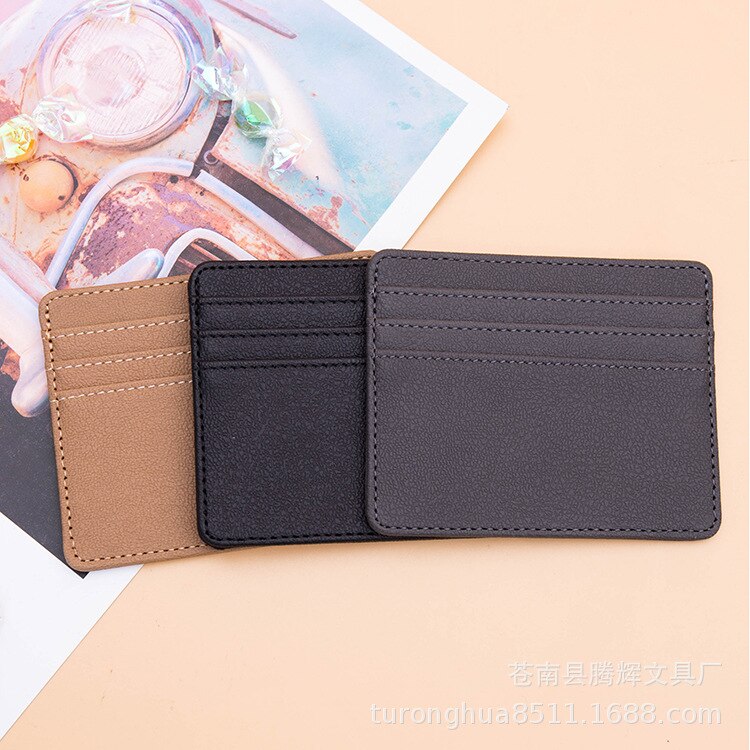 1 PC ultra-thin PU card holder mini simple credit card ID card holder men and women business card holder bag