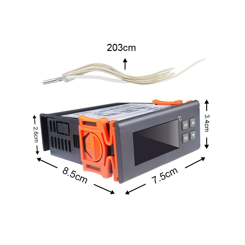 Thermostat 220V 30A -30~300 Celsius Digital Temperature Controller Thermostat Regulator with NTC Sensor Relay Output
