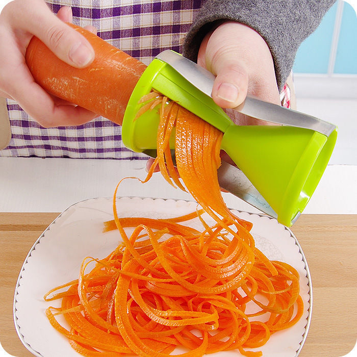 Reibe für Karotten Spirale Cutter Gemüse für Koreanische Kartoffel schneiden Spiralizer Gurke Küche Spielereien Zerhacker Mandoline Schneidemaschine