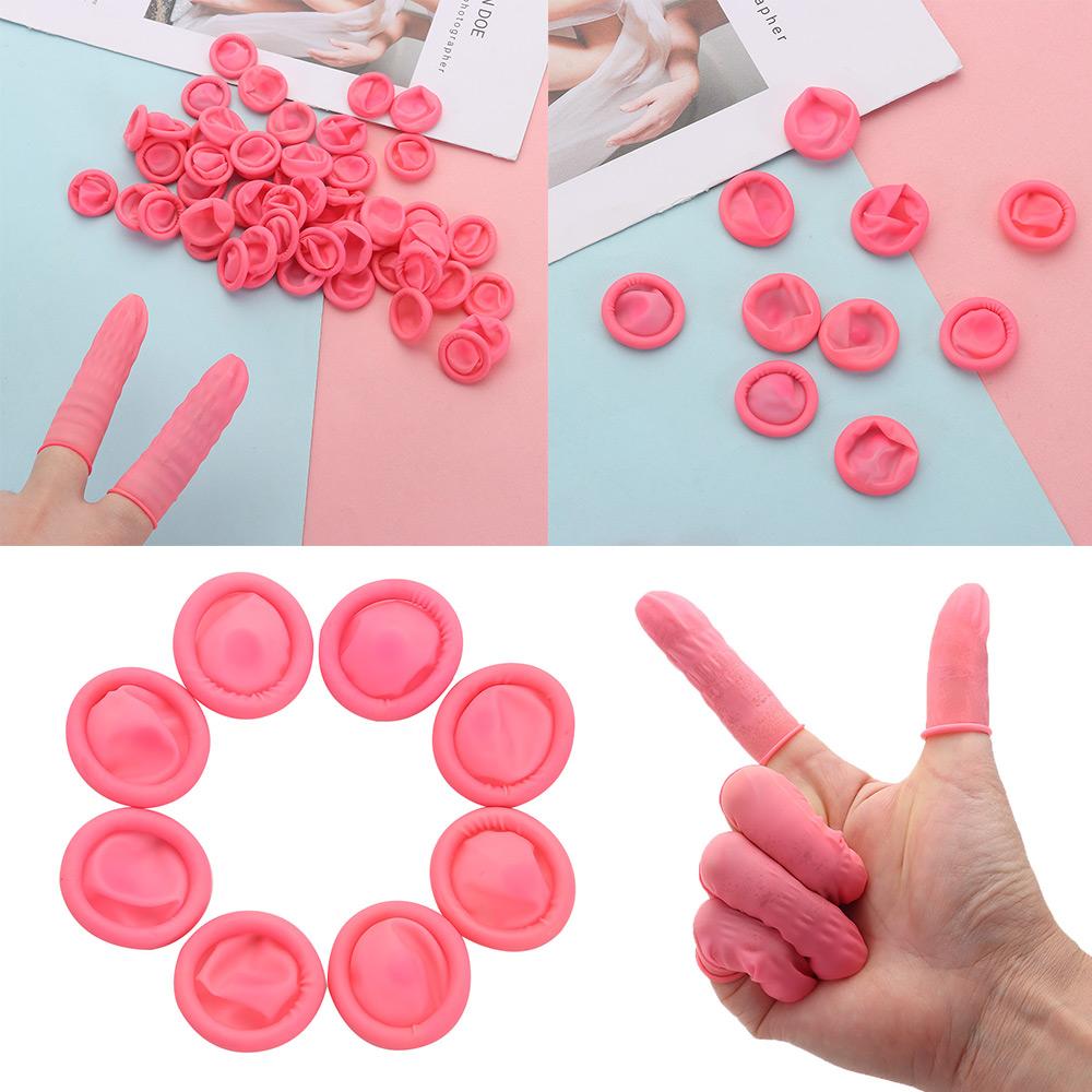 100/300 pcs anti-static disposable nail art tool finger cots finger cover rubber gloves fingertip protection gloves