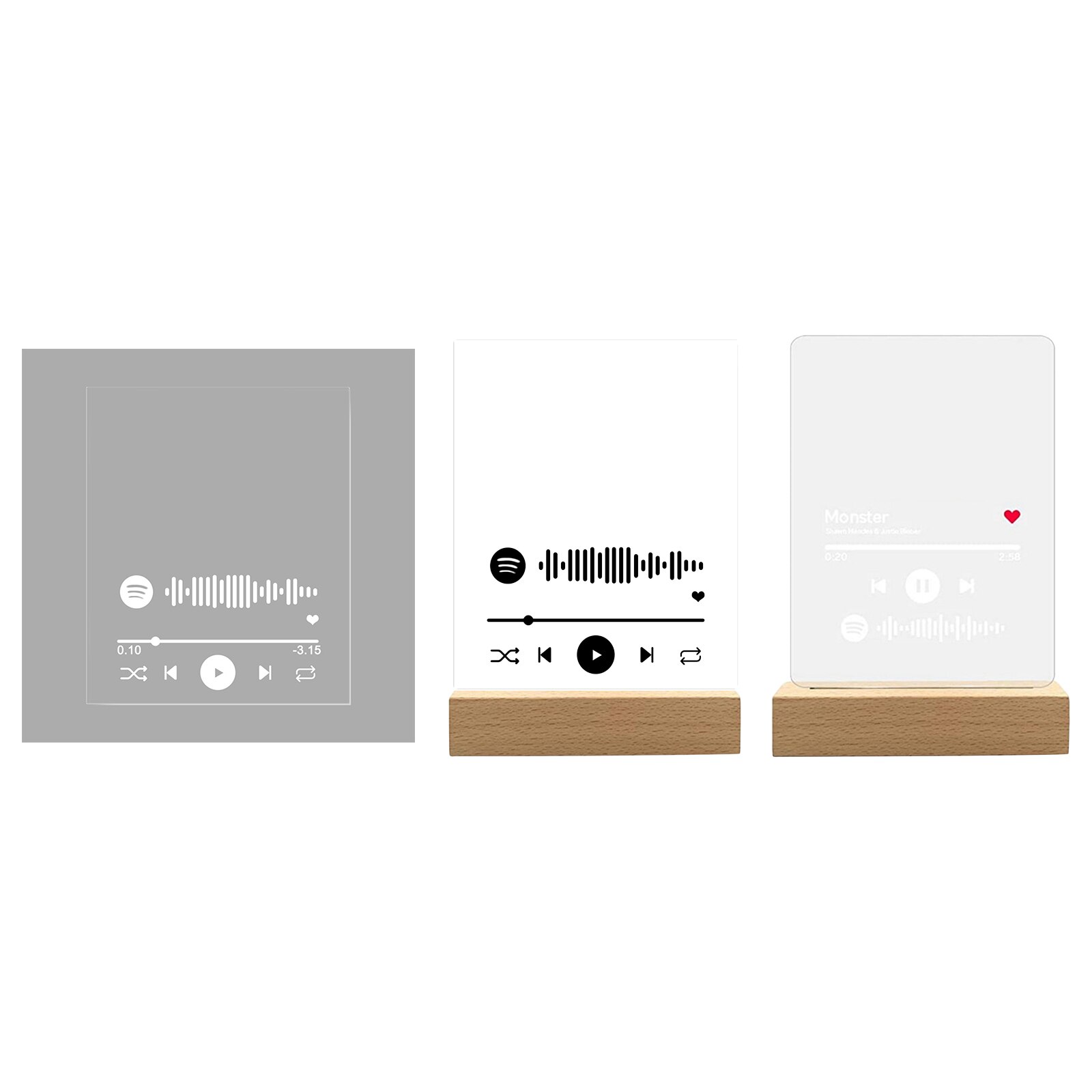 Acrylic Music Song Cover Photo Album Decoration Plaque Anniversary Valentine's Day