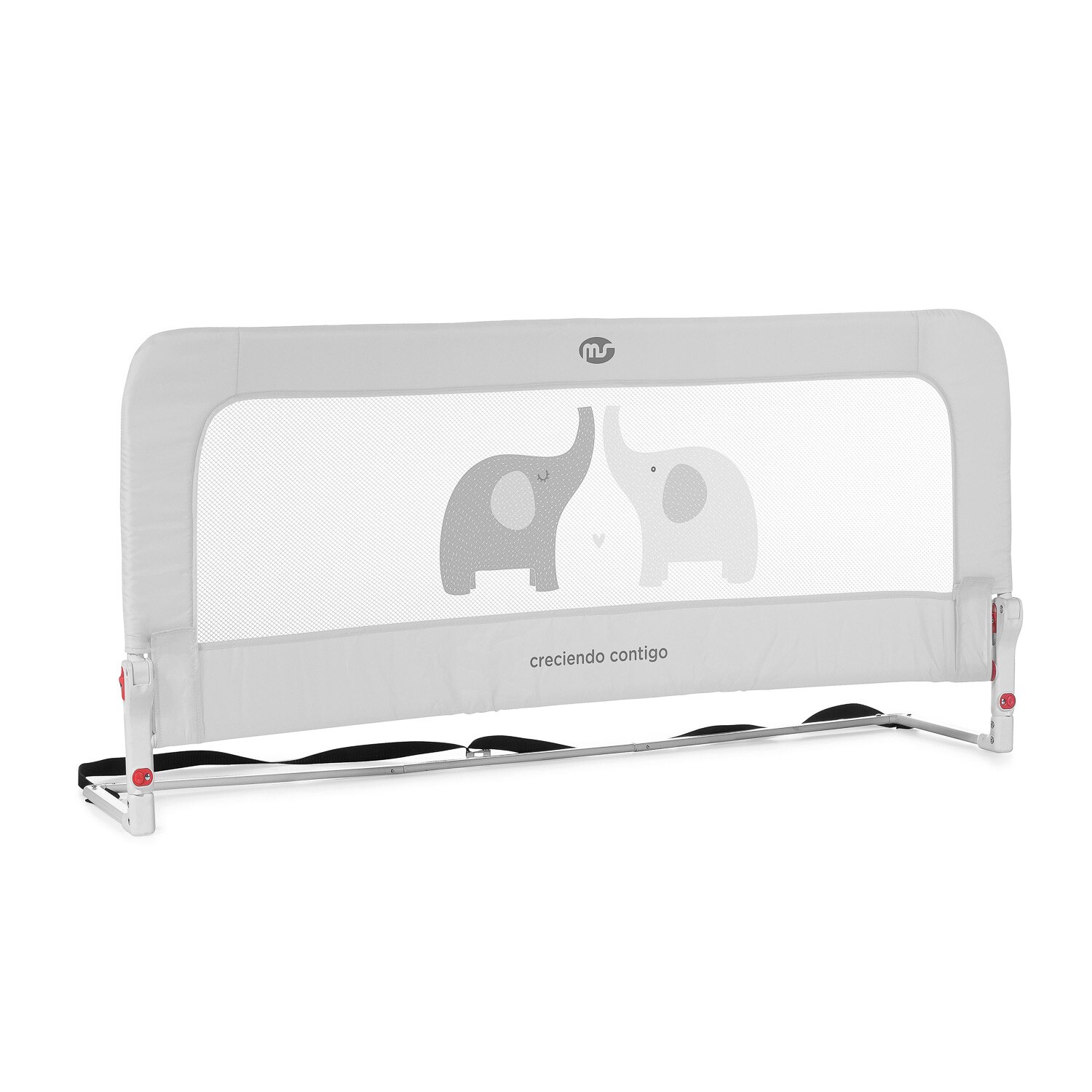 Ms Barrera Nido 90 cms - Barrera para cama de 2 alturas, Abatible , 50 x 30 x 90 cm: Gris