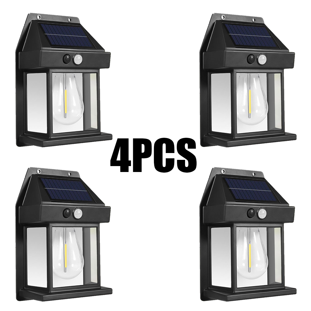 Outdoor Solar Tungsten Wandlamp LED Tungsten Lamp met Bewegingssensor Solar Tuin Decoratief Licht Tuin Villa Nachtlampje: ROSE