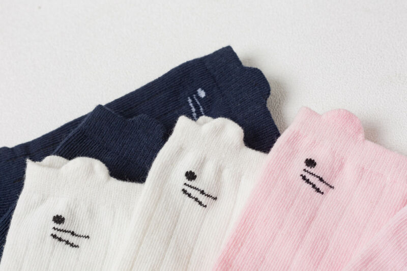Imcute Niños Accesorios dibujos animados algodón bebé niños niñas niño pequeño hasta la rodilla medias gatos calcetines de dibujos animados 0-4T