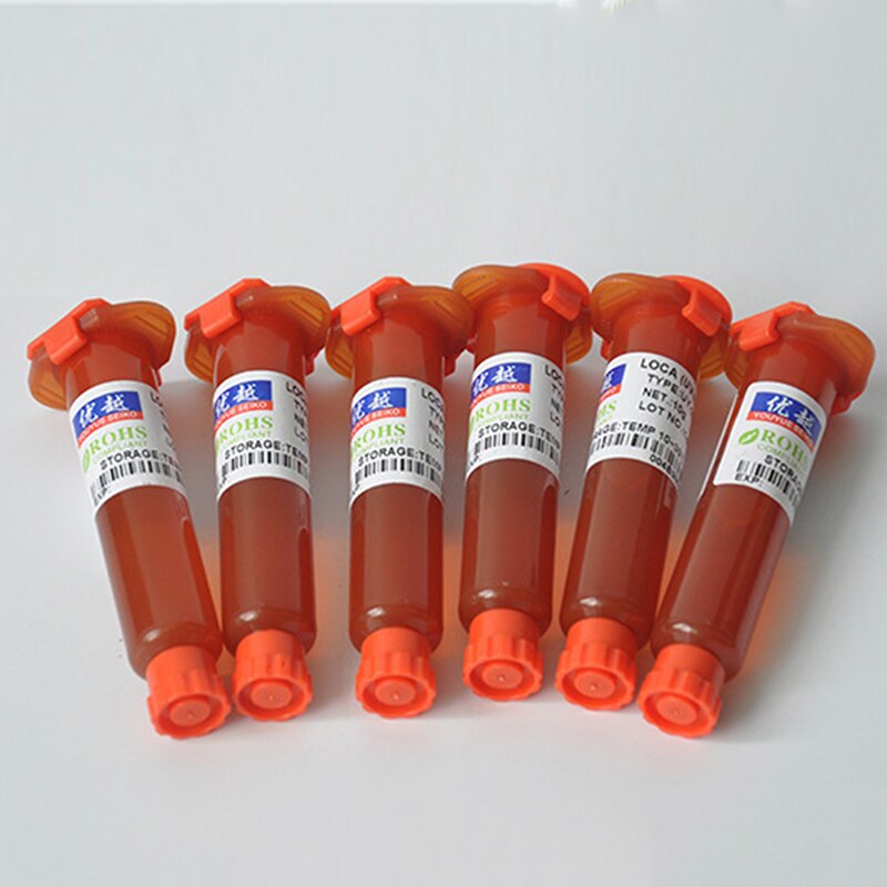 Colla UV LOCA liquido adesivo trasparente ottico per riparazione cellulare lente in vetro accessori da laboratorio ufficio 10ML ZMONH