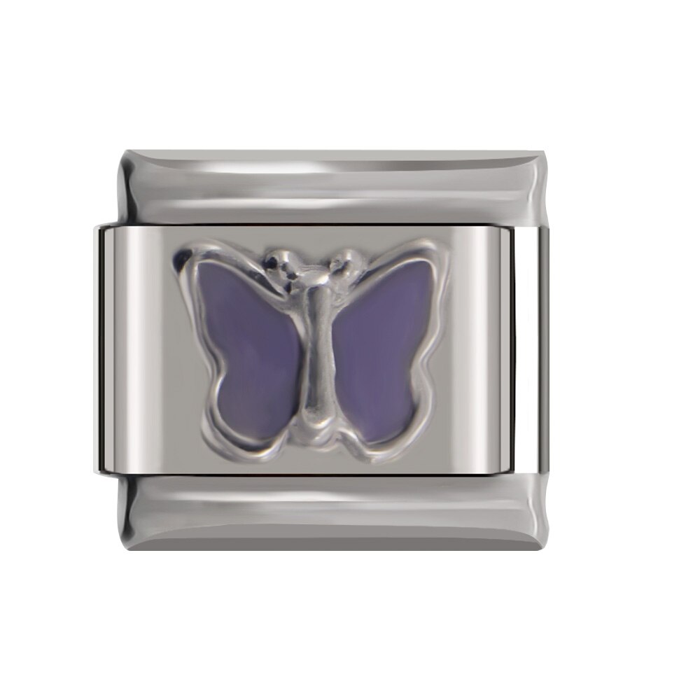 Hapiship Bracelet Charms Leaf Peace Butterfly Star High Heels Daisy Fit 9mm Bracelet Stainless Steel Diy Making F1: E2