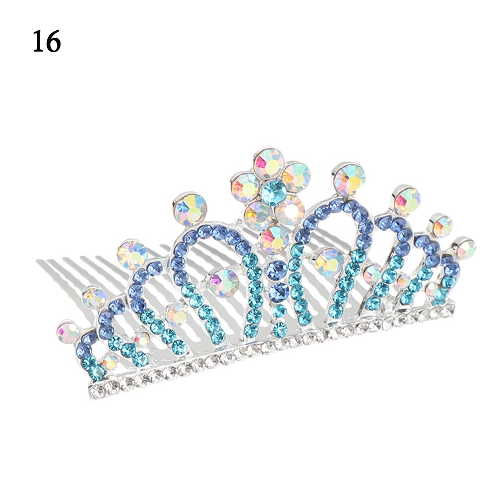Lovely Mini Tiara Crystal Rabbit Princess Crown Comb Party Costume Accessory Girls Kids Birthday Children's Headwear: 16