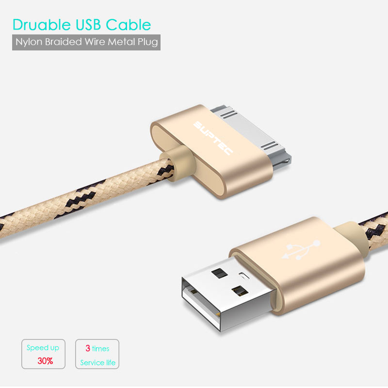 SUPTEC Usb-kabel Lading Snel Opladen voor iphone 4 s 4s 3GS 3G iPad 1 2 3 iPod Nano itouch 30 Pin charger adapter Data Sync cord