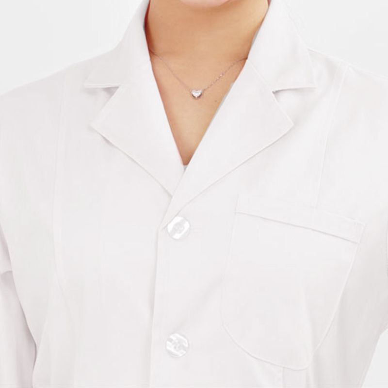 Kvinner todelt sykepleier uniform sett hvit multi-lomme button-down topper skjorte uformelle lange bukser løs dress klinikk