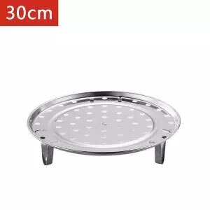 Stainless Steel Steamer Round Stackable Steaming Rack Thickening Water Steamer Household Steaming Grid Kitchen Tools: 6