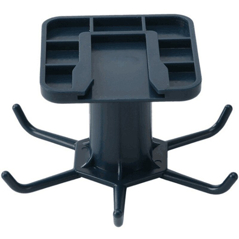 Crochet de cuisine, organisateur de salle de bain, support mural pour égouttoir à vaisselle, support pour couvercle, accessoires de cuisine, armoire de rangement, étagère: Bleu