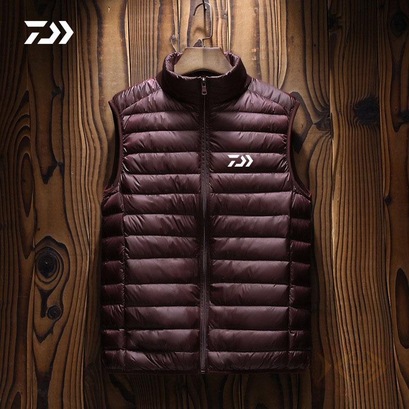 Daiwa-Chaleco de pesca fino sin mangas para hombre, ropa de pesca sólida para deportes al aire libre, transpirable, informal, Fitness,