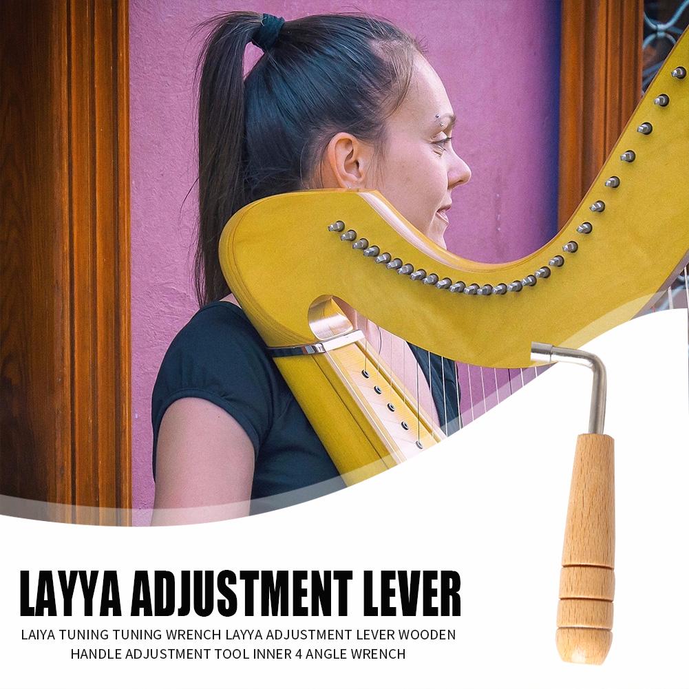Duurzame lier harp stemsleutel tuner layya afstellingshendel lier afstellingsgereedschap binnen 4 hoeksleutel afstellingsgereedschap