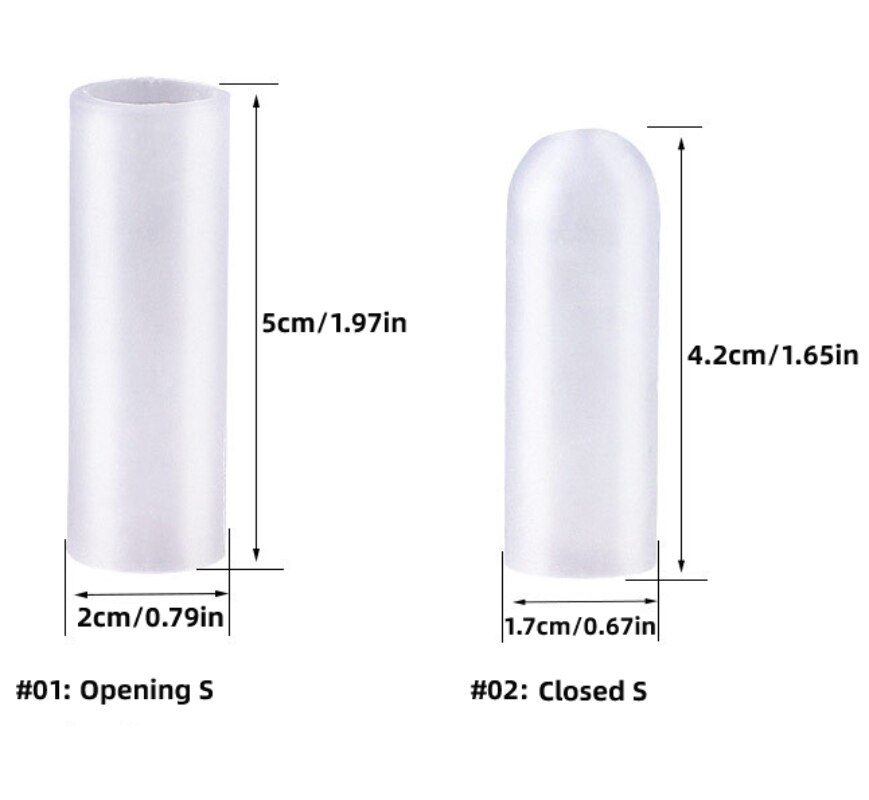 2pcs Silicone Finger Protector Toe Sleeve Cap Cover Hand Foot Care Tools Bunion Pain Relief Gel Pedicure Orthosis Stranghter