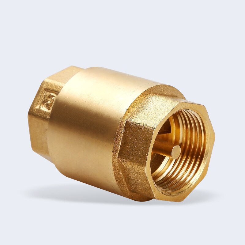 1pc DN15/DN20/DN25 NPT Brass Thread In-Line Spring Check Valve 25mm Diameter 200WOG For Water Control