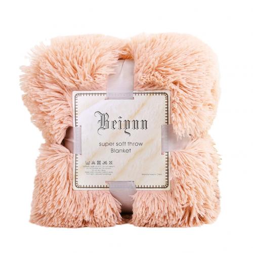 80x120cm doux moelleux Shaggy lit canapé couvre-lit literie feuille jeter couverture décorations de noël pour la maison couette: Light Orange