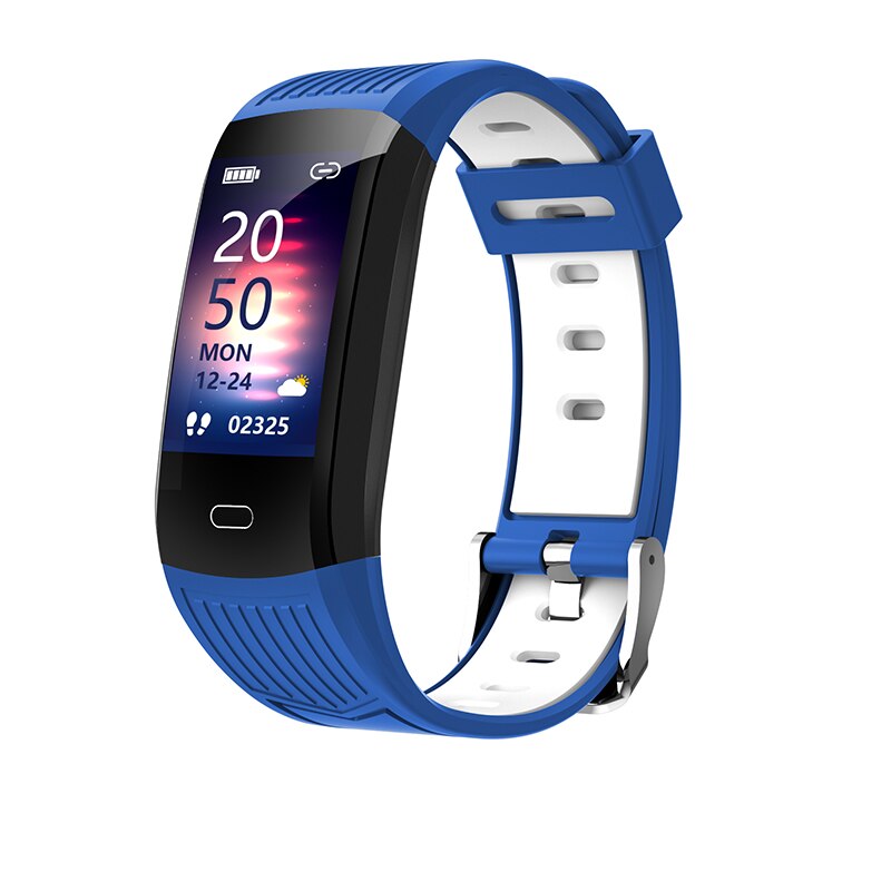 LIGE Smart Bracelet Heart Rate Blood Pressure Health Waterproof Smart Watch Bluetooth Watch Wristband Fitness Tracker: blue