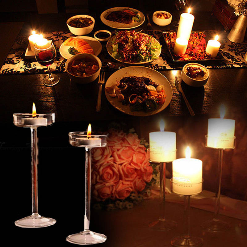 Candelabro alto europeo, candelabro de cristal, centro de mesa de boda, soporte de cristal, decoración de cena romántica
