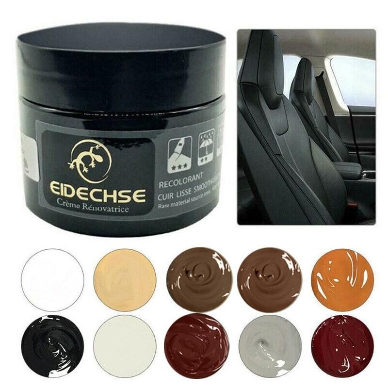 Leather Restoration Cream Vinyl Repair Kit Auto Car Seat Sofa Coats Holes Scratch Cracks Rips Liquid Leather Repair Restoration