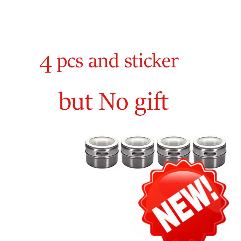 Magnetic Spice Jars Container Set With Labels Stickers Pen Seasoning Bottle Pepper Storage Favor Of Elefants spice jar: 4pcs