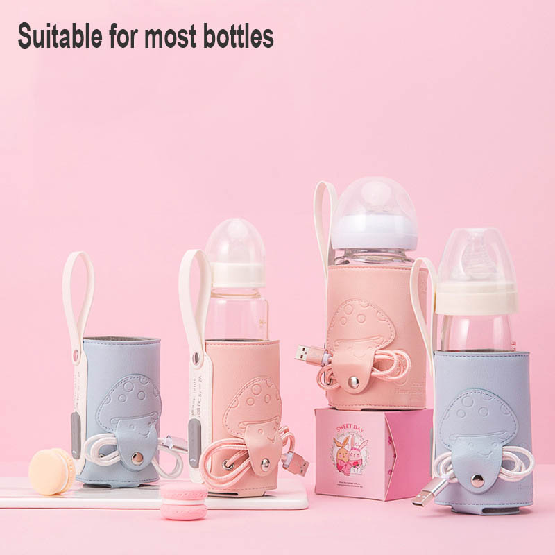 Usb baby flaske varmere varmelegeme varmeisolering poser termo baby fodring flaske varmere varmelegeme spædbarn mælk rejse termisk taske