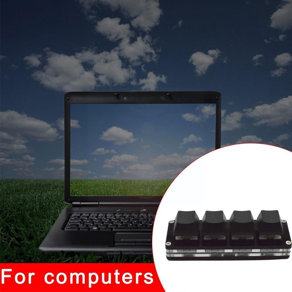 Mini 4 Keys Mechanical Keyboard Usb Wired Numpad Custom Keyboard Shortcut Keyboard For Gamer Wlndows Linux Macos Androi N8w1