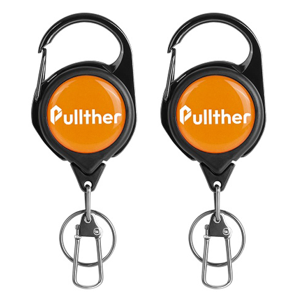 Pullther Fishing Retractable Key Chain with Gear Combo Cord Easy Release Badge Holder Fly Fishing Zinger Retractor Accessories: green