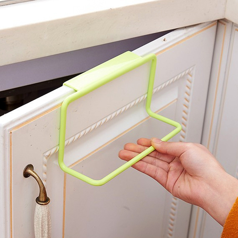 Küche Organizer Handtuch Gestell Über Tür Hängen Halfter Schlecht Schrank Schrank Aufhänger Regal Für Küche Liefert Zubehör