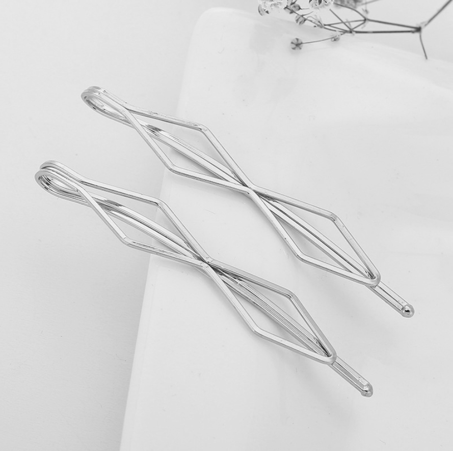 5 pinzas para el cabello de Color dorado, horquillas onduladas a la , pasadores de Metal, Clip BB Invisible, horquillas onduladas, accesorios para el cabello: Azul